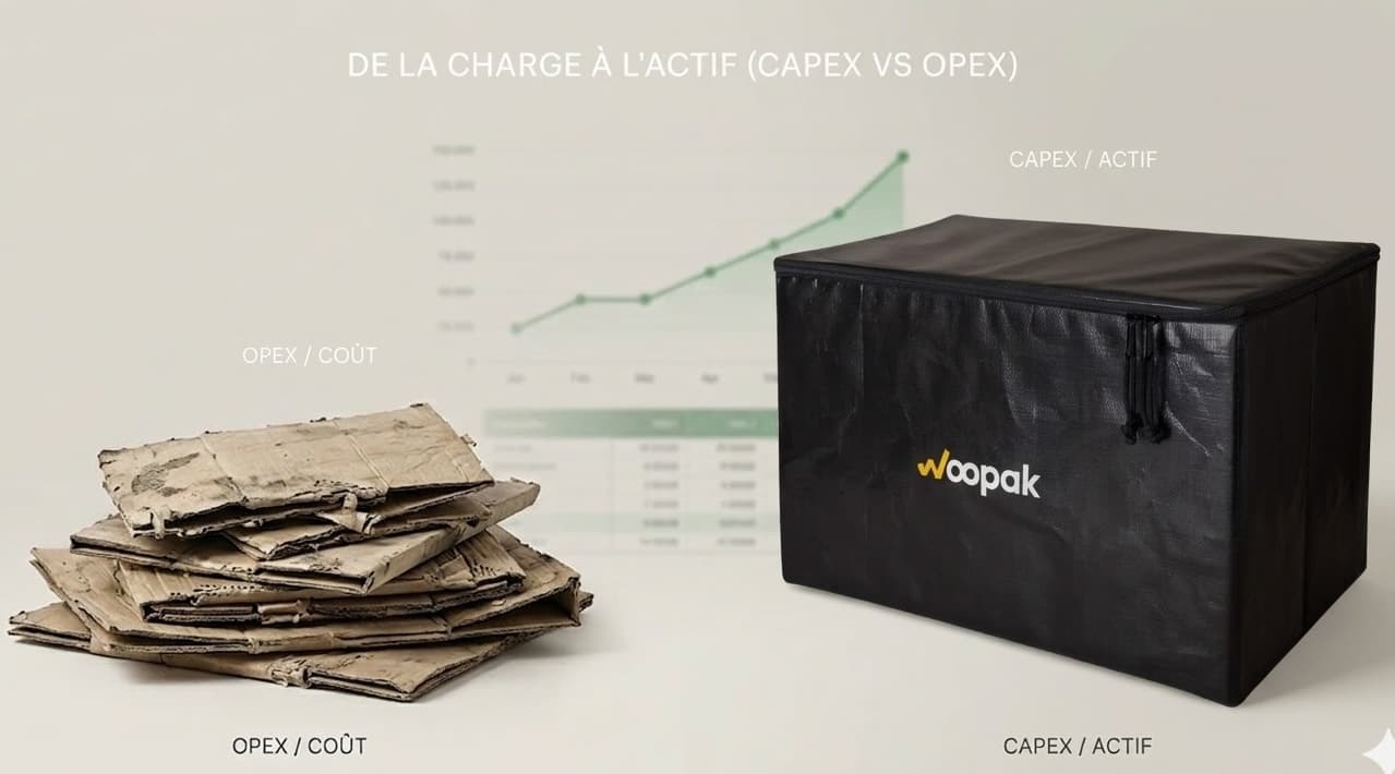 Transformation emballage jetable vers solution réutilisable Woopak