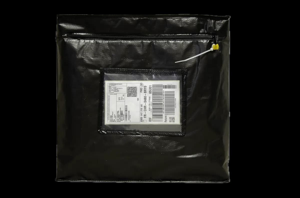 Pochette réutilisable Woopak haute résistance avec étiquette transport